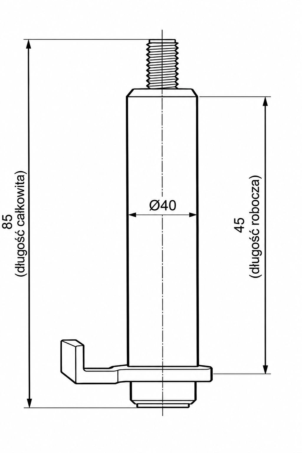 SWORZEŃ FI. 40 - L = 45mm