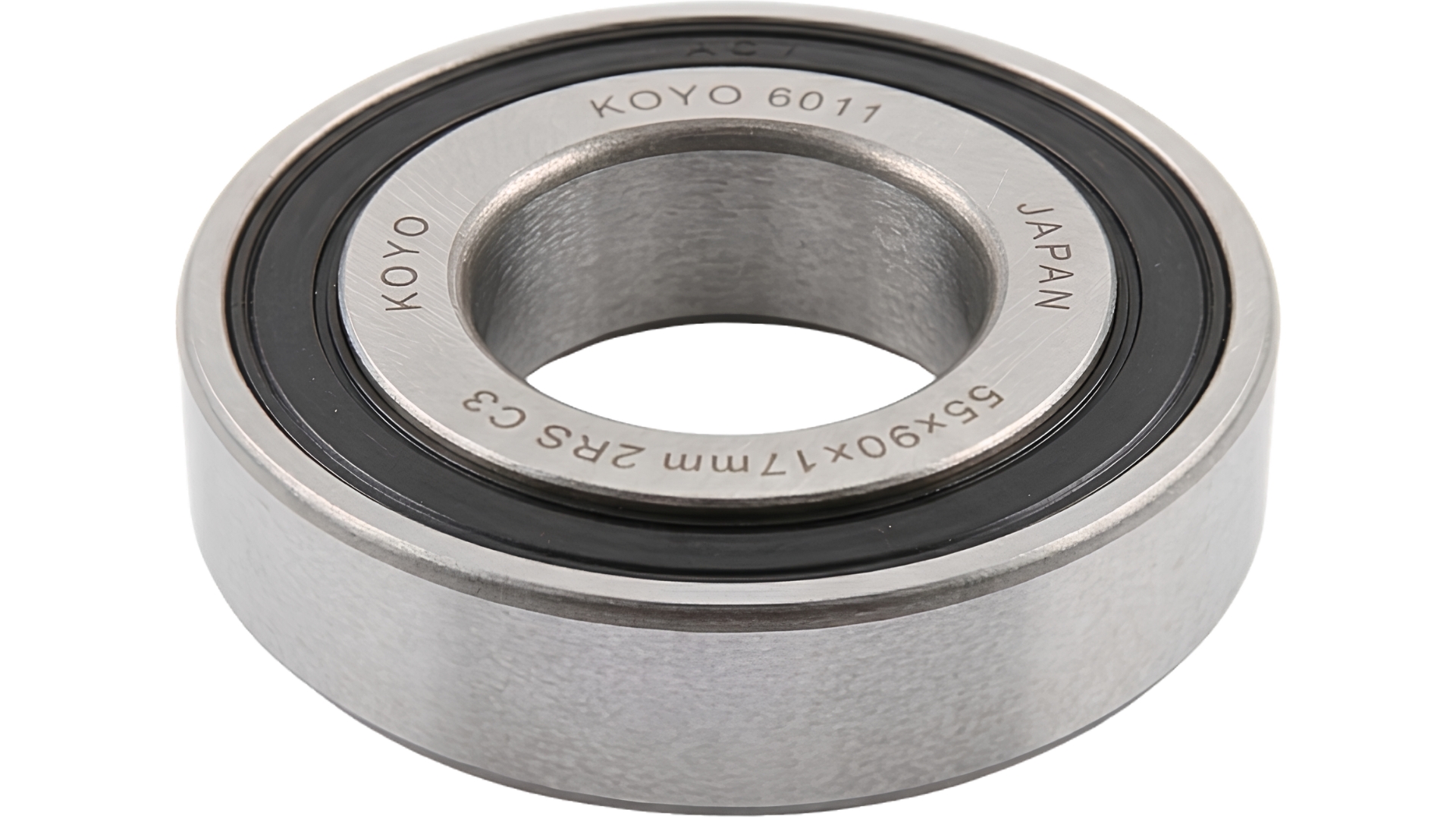 ŁOŻYSKO KULKOWE PROSTE 6011 2RS C3 KOYO 55x90x17mm