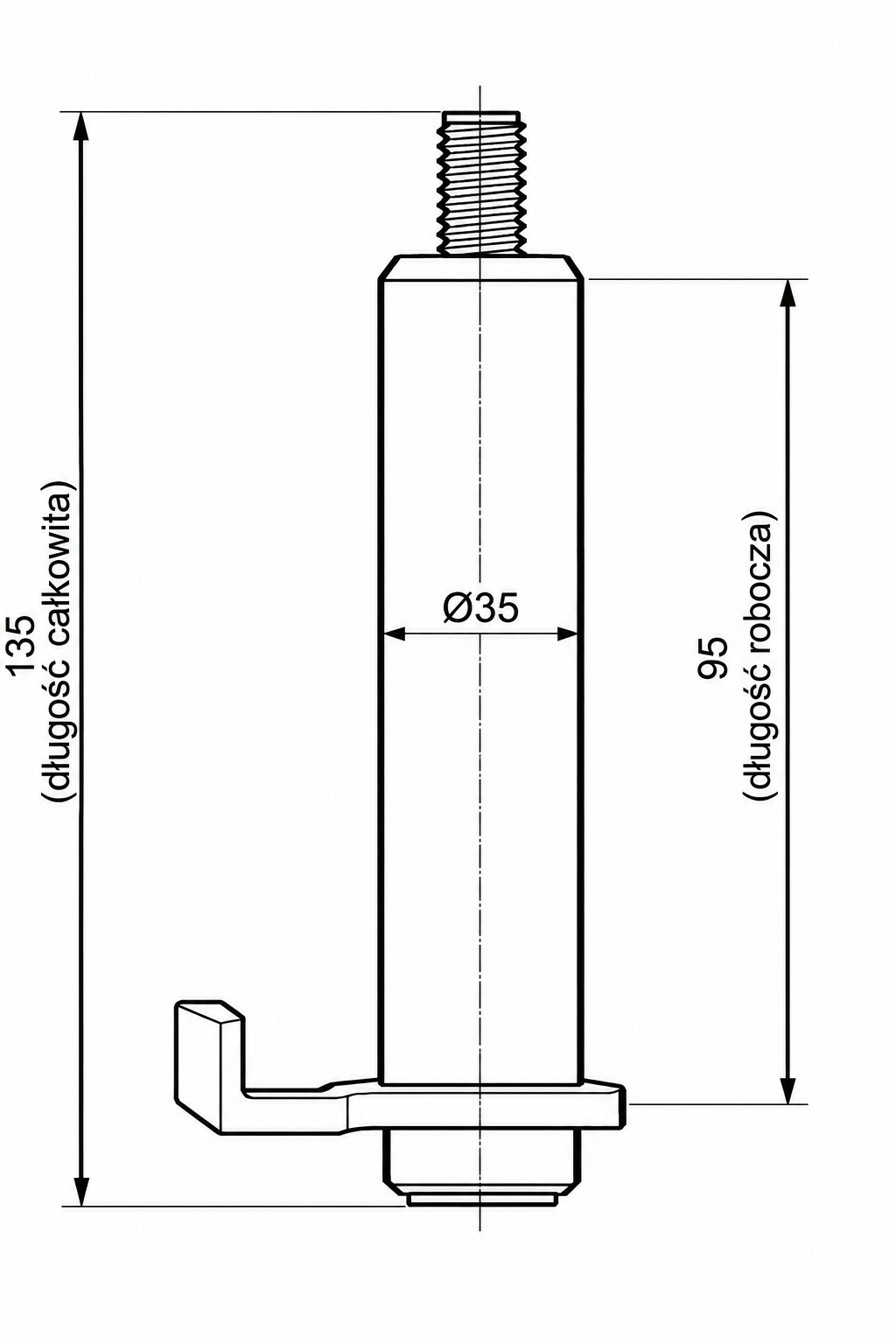 SWORZEŃ FI. 35 - L = 95mm