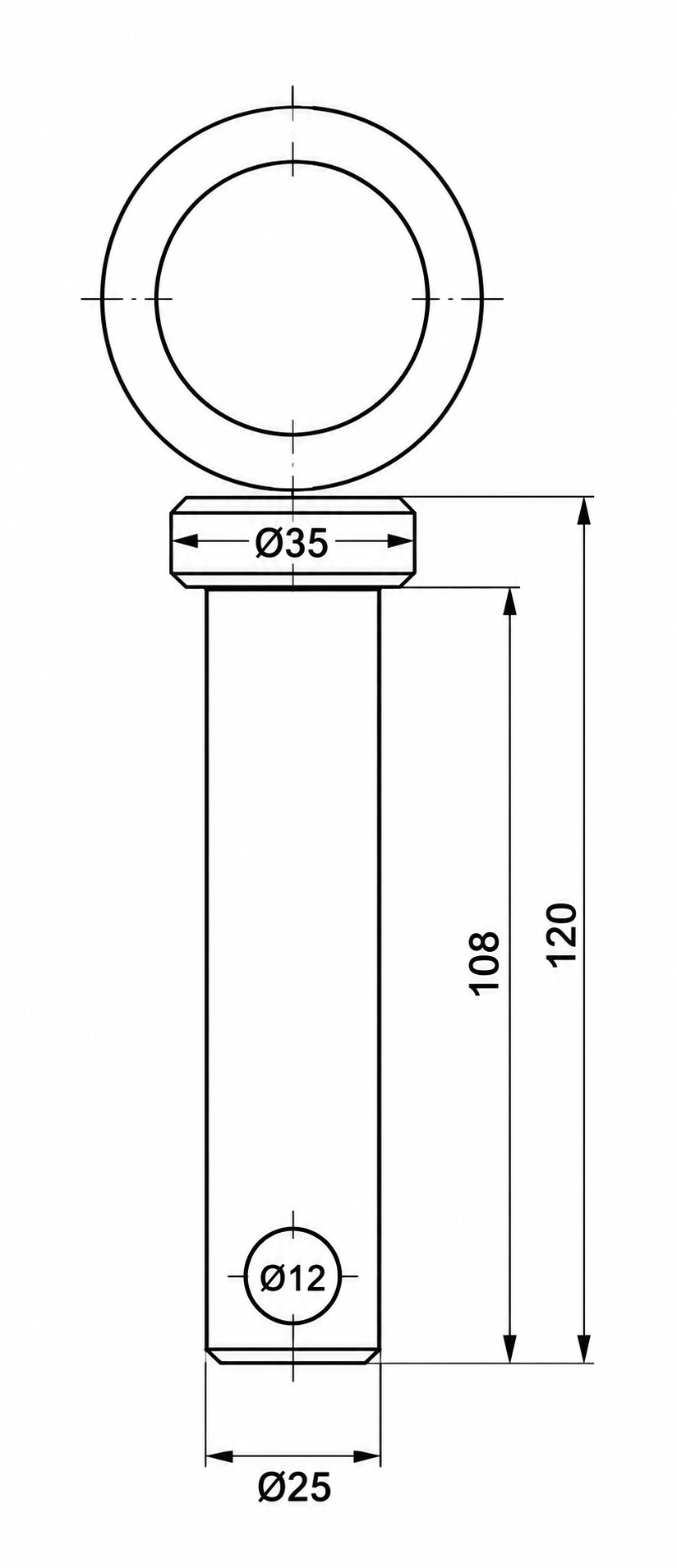 SWORZEŃ ZACZEPOWY FI.25 L = 108