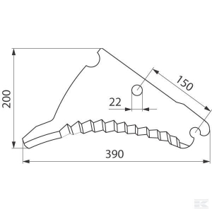 Nóż prasy Deutz Fahr 16613168