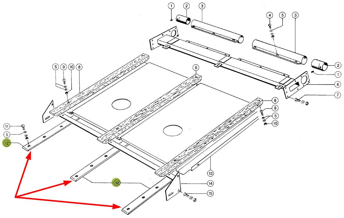 Listwa Podajnika Pochyłego Claas CL 603612, 603612
