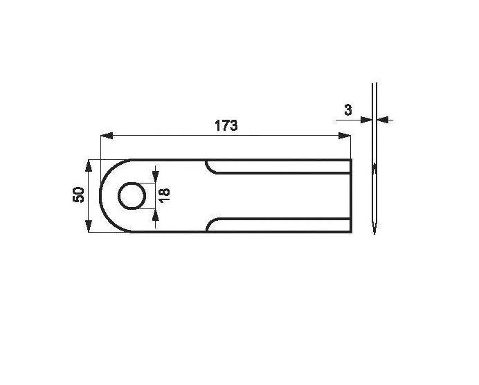 Nóż Szarpacza Claas 0000600172