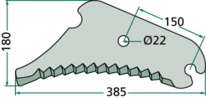 Nóż prasy Duetz-Fahr./ Kverneland 52516518393F