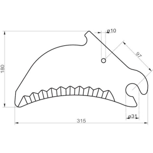 Nóż prasy New Holland 84056505