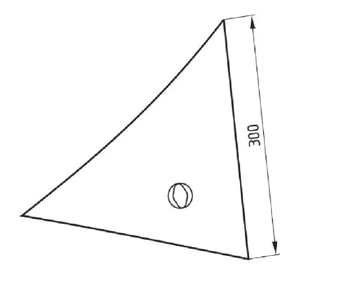 Pierś odkładni, prawa jednootworowa 063240 +