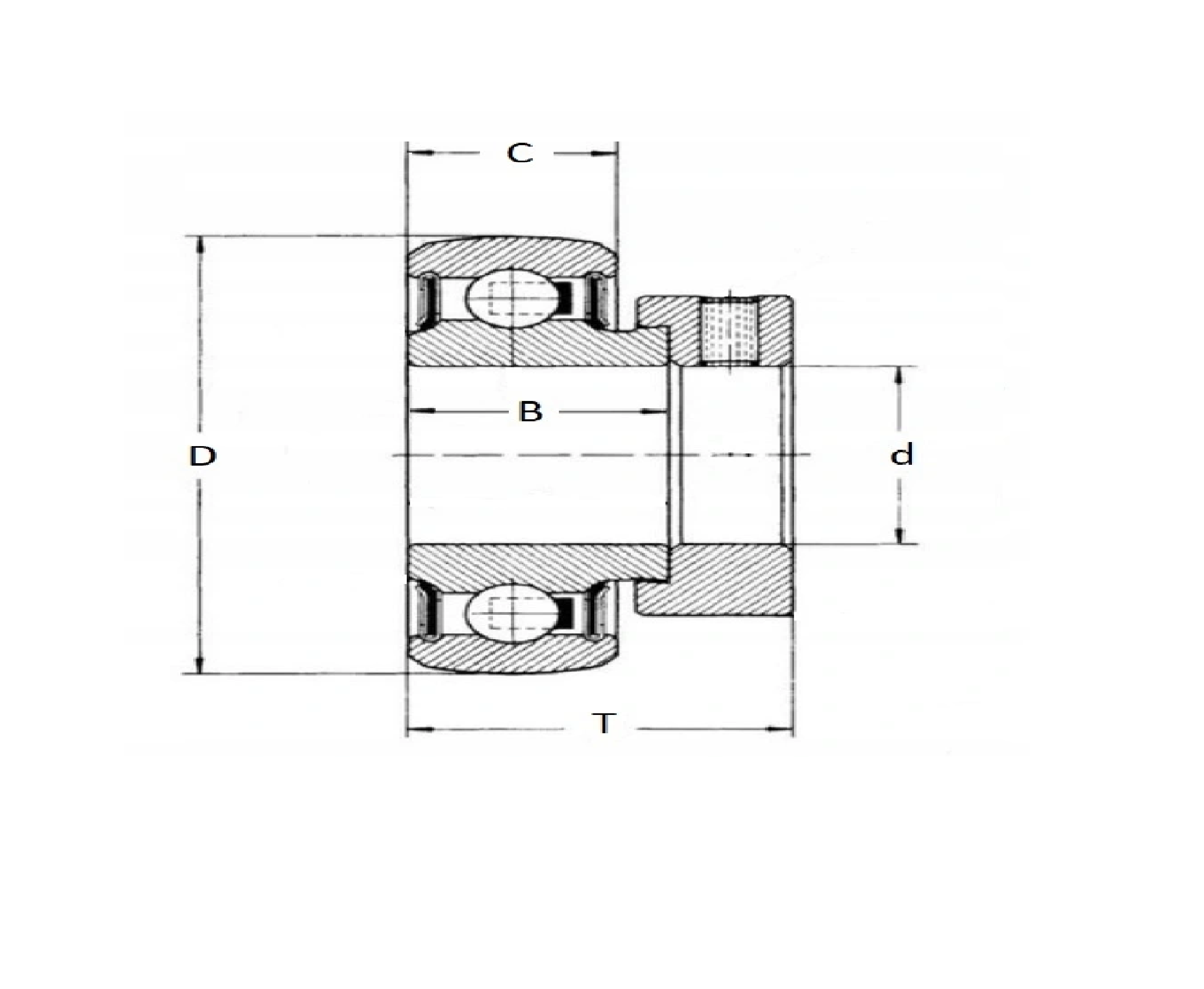 Łożysko kulkowe samonastawne RAE30-NPP-B INA