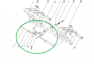 Zamek zamknięcie zatrzask ramki euro ładowacz czołowy